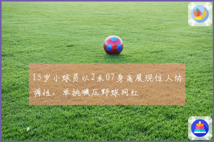 15岁小球员以2米07身高展现惊人协调性，单挑碾压野球网红